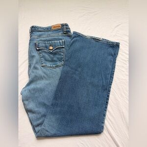 Levi’s 580 Bootcut Jeans Flap Pocket Y2K Low Rise Medium Wash 32x32